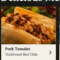 Red chile pork tamales